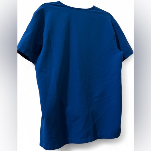 Jaanuu Royal Blue Crew Neck Scrub Top Size Small - Picture 2 of 3